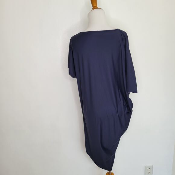 Athleta Sunlover Hilo UPF Dress Asymmetrical Navy Stretchy Women XXS - Picture 4 of 12